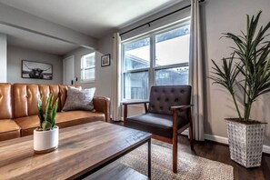 Versatile living space with a comfortable sofa bed