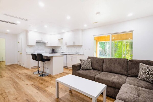 Let the sun stream through our large windows, filling the space with natural light and warmth.