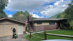 Garage and front of house