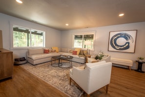 Cozy living room with Smart TV