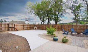 Backyard- basketball court