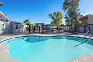 Key access. Our pool is open from 10am to 10pm.