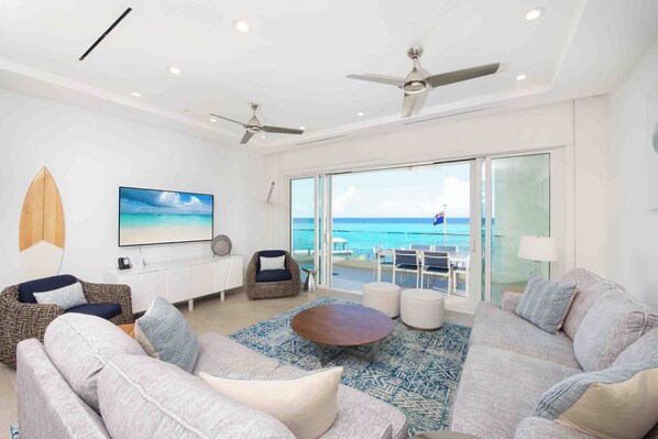 All the comforts of home with designer decor and furniture plus breathtaking ocean views.