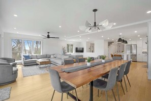 Dining and living room area