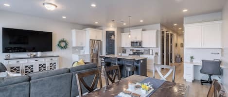 Dining Area Side View - Share memories and stories while enjoying a family style meal around the Dining Table.