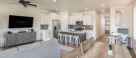 Dining Area Side View - Share memories and stories while enjoying a family style meal around the Dining Table.