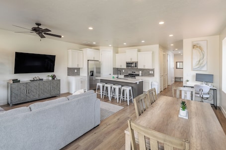 Dining Area Side View - Share memories and stories while enjoying a family style meal around the Dining Table.