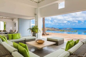 Living Room at WV ECO, Gouverneur, St. Barthelemy