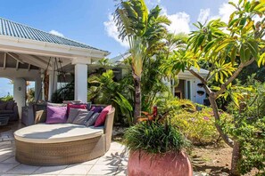 Patio at WV ZEN, Pointe Milou, St. Barthelemy