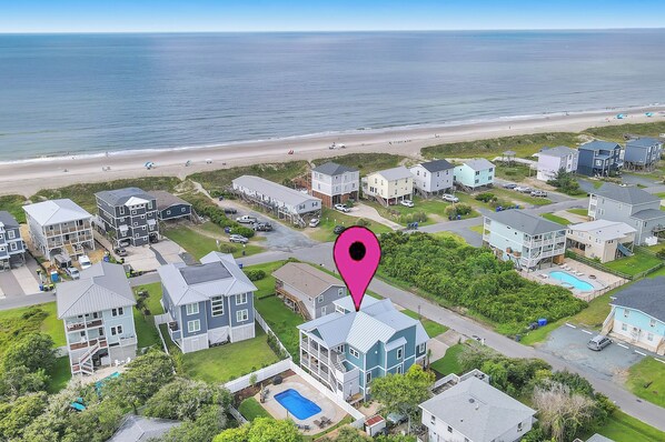 Aerial of Fanta Sea / Overlooking the Ocean