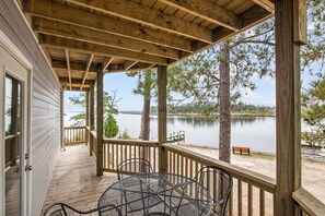 Relax in our beautiful seating area with a view outside at the Airbnb.