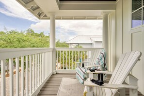 Enjoy the sun on the private balcony.