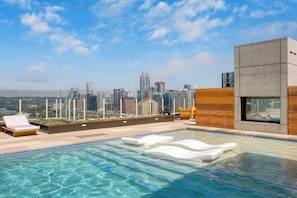 Shared pool on the rooftop.