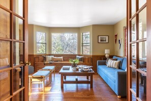 Sleeper sofa in the family room.