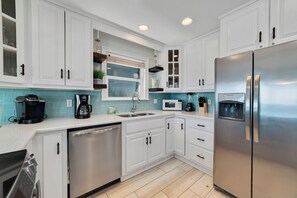 Fully stocked kitchen