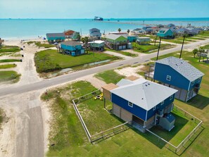 Aerial view of house from beach