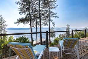 Lounge chairs on deck 