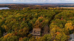 VistaView sits at the top of a mountain between Lake Harmony & Big Boulder Lake.