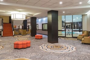 Lobby with view of the pool