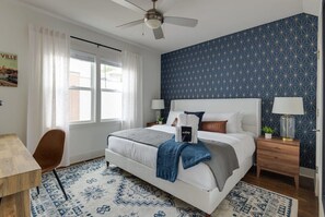 Elegant and Relaxing Master Bedroom with Plush Bedding