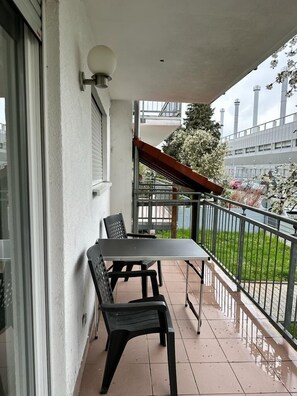 Blick vom Balkon