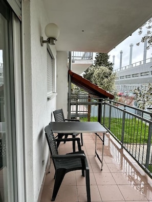Blick vom Balkon