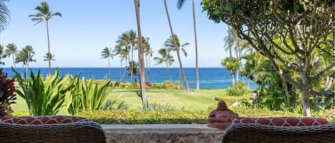 Relax on the private lanai admiring the ocean view!