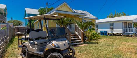 Golf cart is included with your stay!