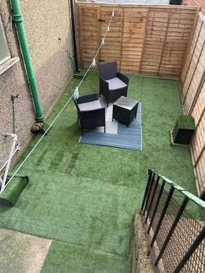 Relax in your private courtyard and enjoy some fresh air.