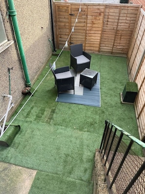 Relax in your private courtyard and enjoy some fresh air.