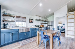 Fully-stocked kitchen