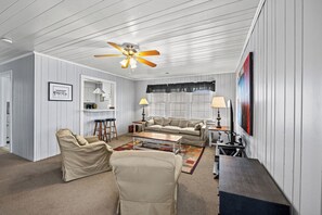 This open floor plan allows the whole family to engage in conversation.