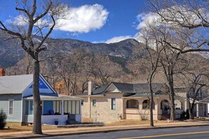 Mountain Views of pikes peak from porch