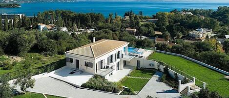 Secluded Elegance at Villa Giem | 4 Bedrooms | Unmatched Sea Views | Private Pool & Lush Gardens | Dassia, Corfu