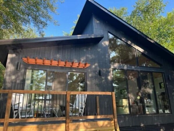 Lakeside of the cabin.