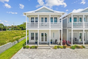 Driveway and Front Entrance to the House