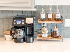 Enjoy complimentary coffee to start your vacation!