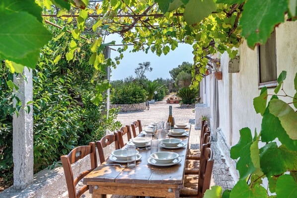 Salle à manger extérieure