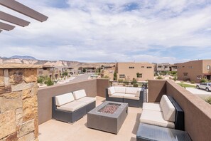 Balcony Patio and Fire Pit