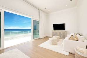 Salt & Light - Seacrest - Third Floor - King Master Bedroom 3 - Living Area - Private Gulf-side Balcony
