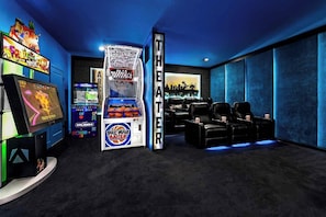 Theater w/ Reclining Chairs & Arcade