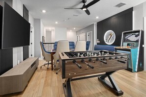 Loft w/ Foosball & Poker Table
