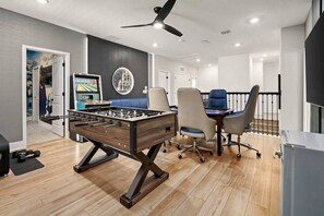 Loft w/ Foosball & Poker Table