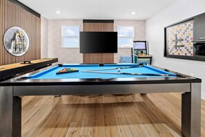 Loft w/ Shuffleboard & Pool Table