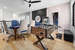 Loft w/ Foosball & Poker Table