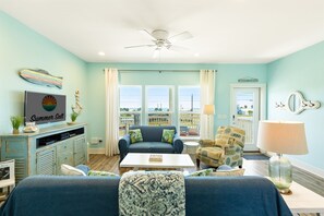 Excellent views of the water from kitchen and living area