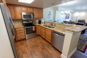 Large Kitchen Area with Full Sized Appliances!