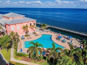 Aerial View of Private Gated Community of Waterside At Coquina Key South