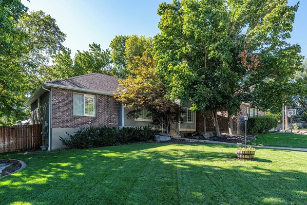 Front of home. Owner on site upstairs. 
Rental in back basement. 