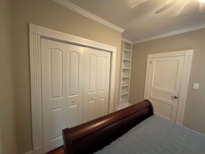 2nd Bedroom closet & bookshelf